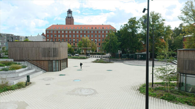 Frederiksberg (DNK), Stadhuis, Asak Flyt Cubus Objectkleur 1418. I © by ASAK, Norway 