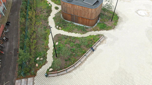 Frederiksberg (DNK), Stadhuis, Asak Flyt Cubus Objectkleur 1418. I © by ASAK, Norway 