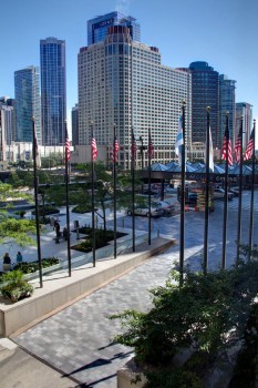 Chicago (USA), Hyatt Regency, Belpasso Objectkleur briljant.