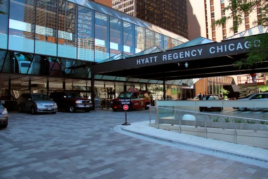 Chicago (USA), Hyatt Regency, Belpasso Objectkleur briljant.