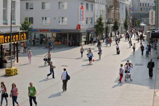 Bergisch Gladbach (DE), Voetgangerszone, Boulevard Finoverde.