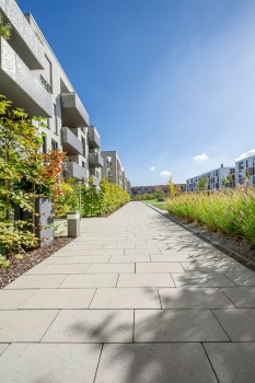 Köln (DE), Woonkwartier Clouth-Terrein, Boulevard Zandbeige.