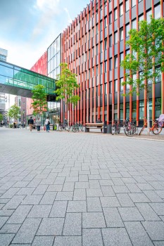 Köln (DE), Unikliniek, La Linia Granietgrijs en Granietdonkergrijs.