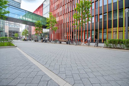 Köln (DE), Unikliniek, La Linia Granietgrijs en Granietdonkergrijs.