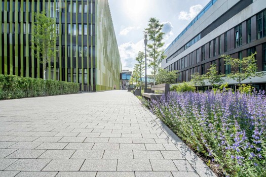 Köln (DE), Unikliniek, La Linia Granietgrijs en Granietdonkergrijs.