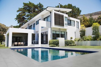 Soreno Terrassenplatte Pool Einfassung Terrasse Platte Grau Modern Flachdach 04