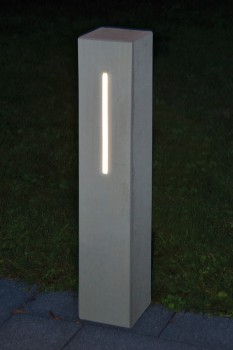 Alessio ConceptDesign Zichtbeton Grijs glad met ingebouwde LichtDesign LED-Strip.