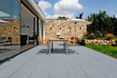 Cortesa Terrassenplatte Hellgrau 2169 01