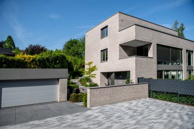 Palladio Pflaster Hauszugang Mehrfarbig Modern Klinker Mittel Dunkel Grau Anthrazit Schwarz Garage Zufahrt 2397 025